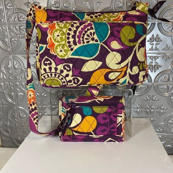 NWOT SETVera Bradley Plum Crazy Pattern - Picture 2 of 8
